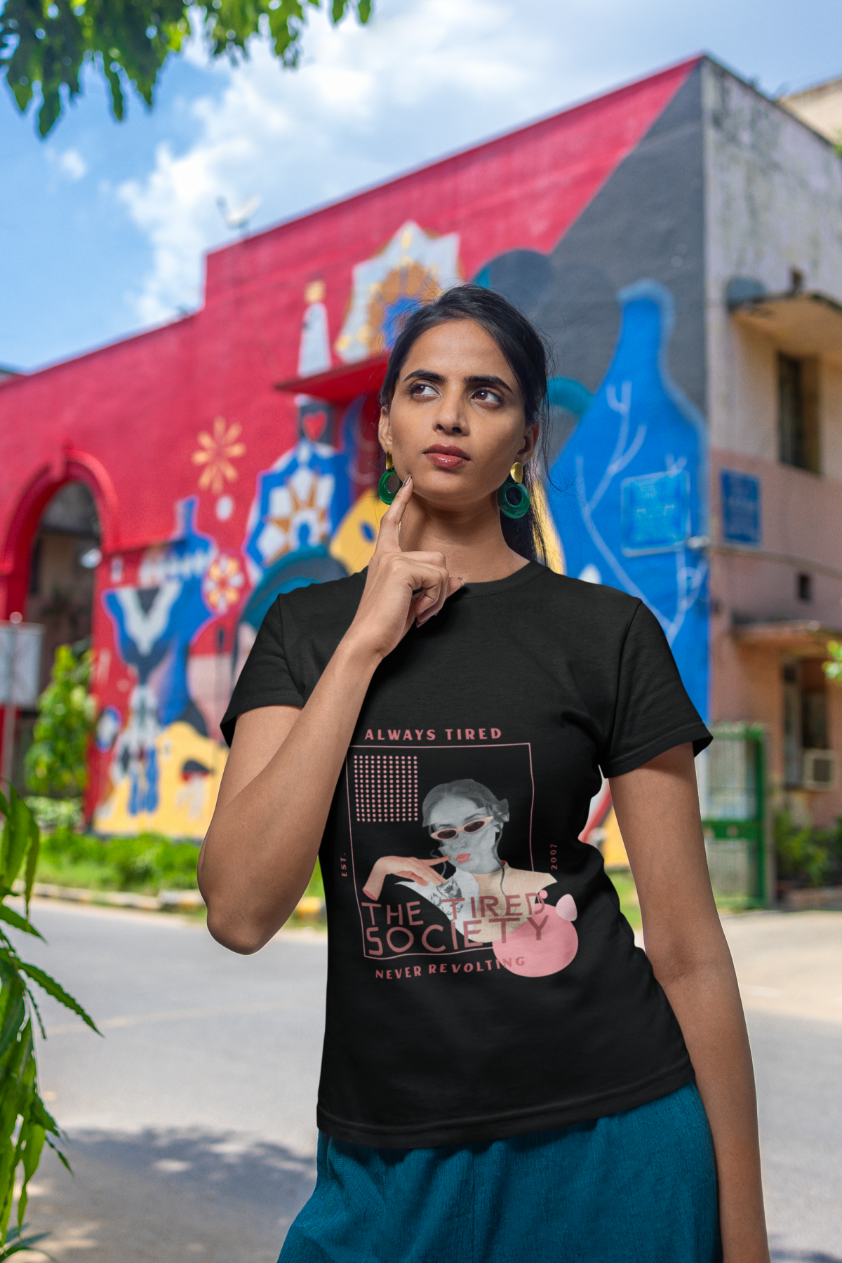 Women's Tired Society T-Shirt - Image 4