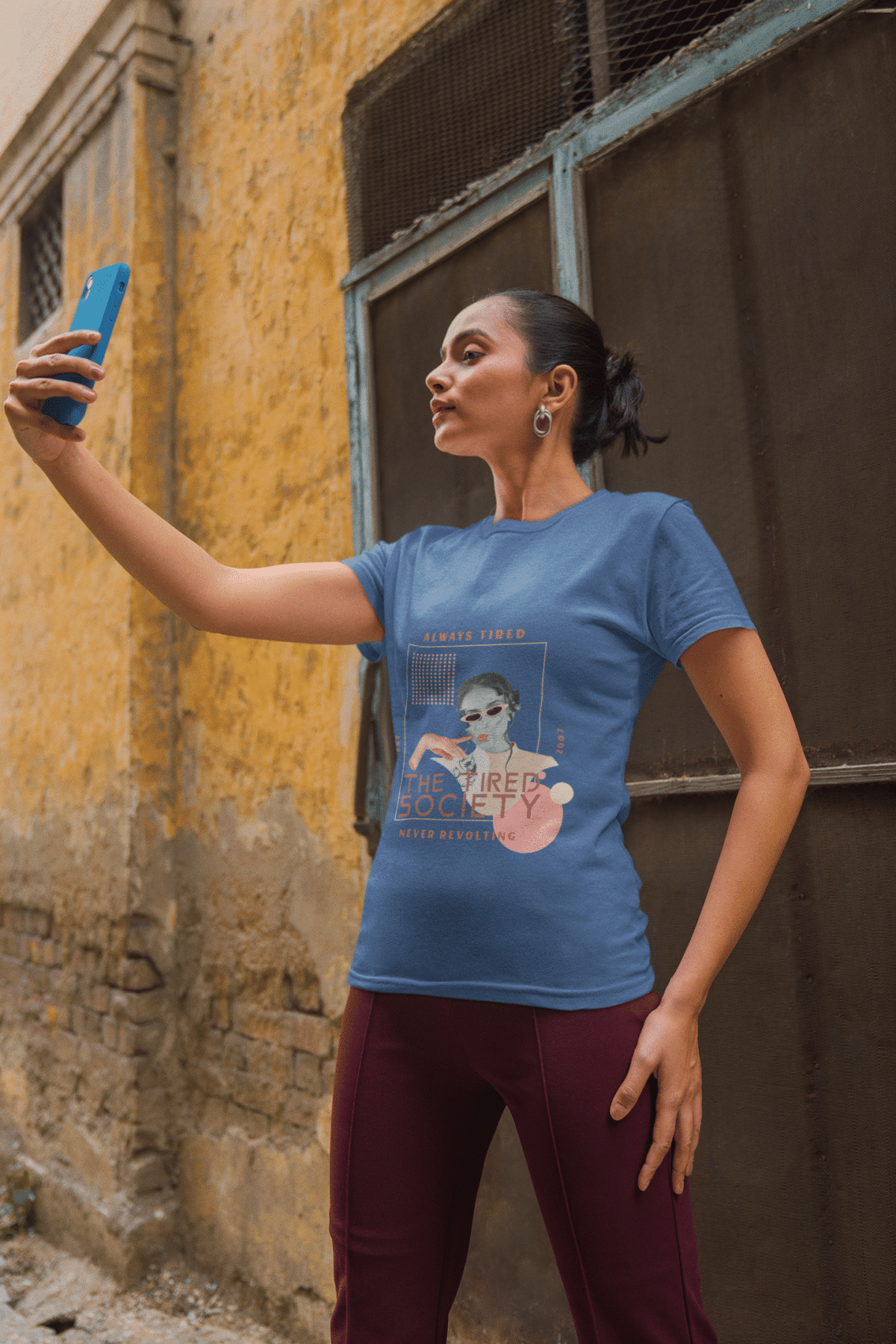 Women's Tired Society T-Shirt - Image 5