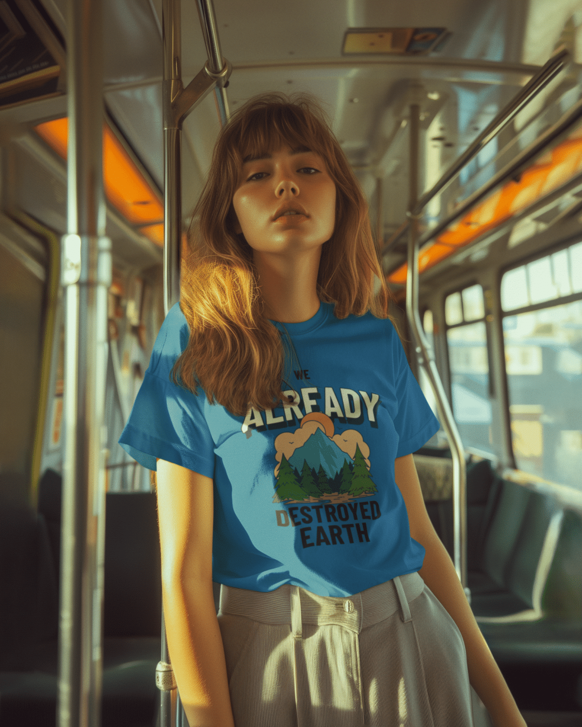 Eco-aware Unisex T-shirt for the tired - Image 4