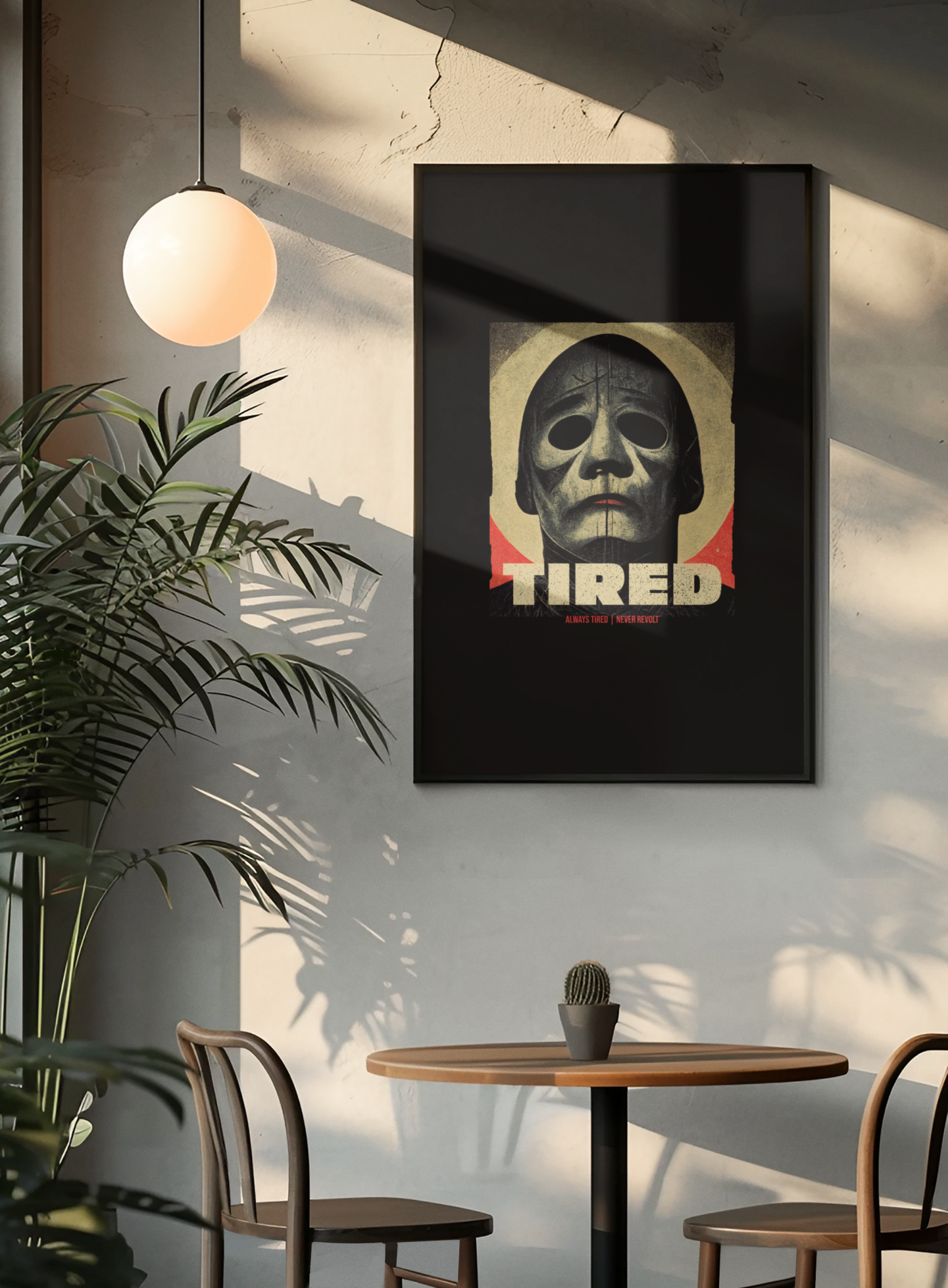 Tired Mask Poster