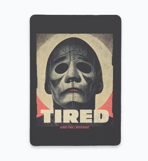 Tired Mask Mouse Pad
